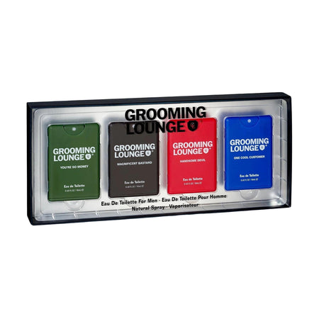 Grooming Lounge Men's Fragrance 4-Piece Pocket Spray Gift Set