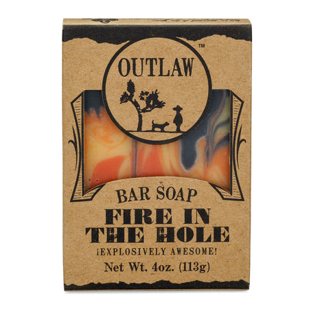 Outlaw Fire In The Hole Campfire Bar Soap