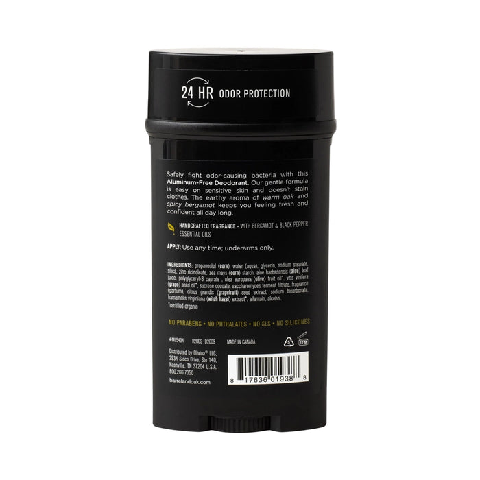 Barrel & Oak Aluminum-Free Deodorant Black Oak