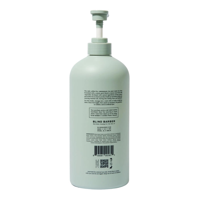Blind Barber Lemongrass Tea Body Wash 32 oz