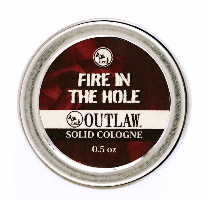 Outlaw Soaps Fire In The Hole Campfire Solid Cologne