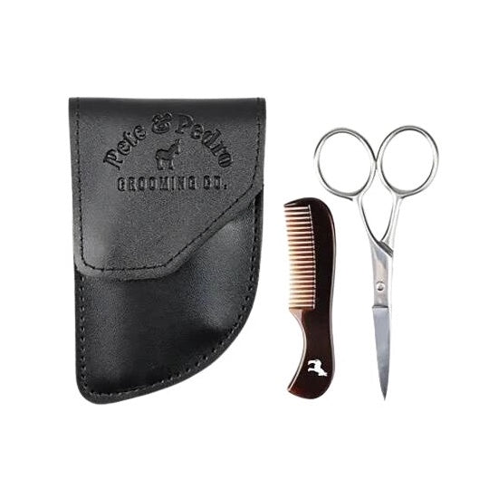 Pete & Pedro Beard Care Comb & Scissors Kit