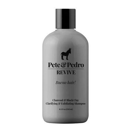 Pete & Pedro REVIVE Black Clay & Charcoal Clarifying & Exfoliating Scalp Shampoo