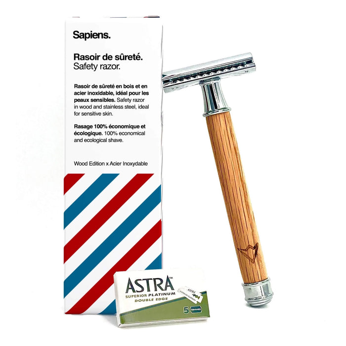 Essentials Care Razorblade Sapiens Safety Razor Shaving Kit– Pine Creek Essentials