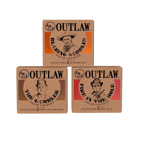 Outlaw Soaps The Outlaw's Life Solid Cologne Trio